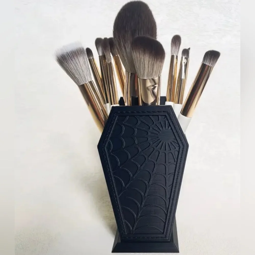 Gothic Coffin Makeup Brush Holder